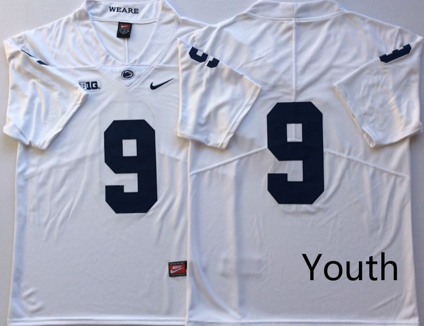NCAA Youth Penn State Nittany Lions White #9 MCSORLEY blank name jerseys